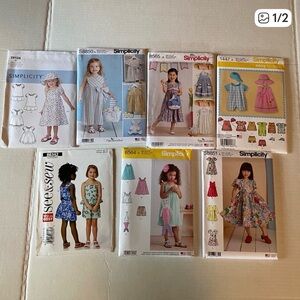 Simplicity Kids Dress Sewing Pattern Bundle